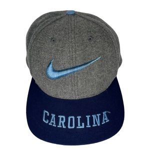 Nike Carolina Wool Blend Grey Blue Cap Hat